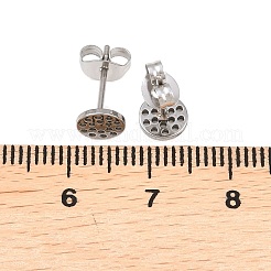 304 Stainless Steel Stud Earring Findings&nbsp;STAS-P434-06A-P