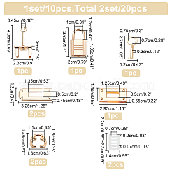 2 Sets Alloy Bag Lock Clasp Set&nbsp;FIND-WR0006-89