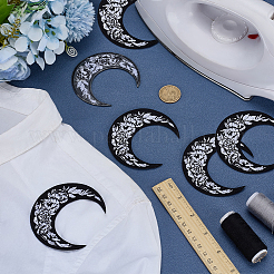 6Pcs Polyester Sew On Patches&nbsp;DIY-GO0002-70