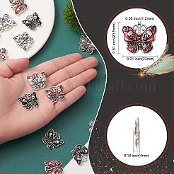 30Pcs 3 Colors Alloy Enamel Pendants&nbsp;ENAM-CJ0004-23