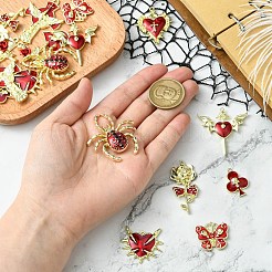 20Pcs 10 Styles Alloy Enamel Pendants&nbsp;FIND-CJ0004-15