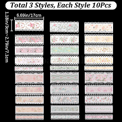 3 Sets 3 Colors Paper Hollow Lace Scrapbook Paper Pads Sets&nbsp;DIY-CP0008-93B
