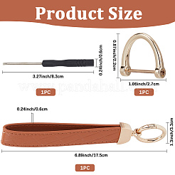1 Sets PU Alloy Keychain&nbsp;AJEW-GF0010-84