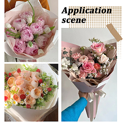 114Pcs Square Cotton Flower Bouquet Wrapping Paper Decoration&nbsp;AJEW-SP0004-30D