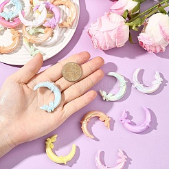 20Pcs Opaque UV Plating Acrylic Beads&nbsp;PACR-YW0001-50