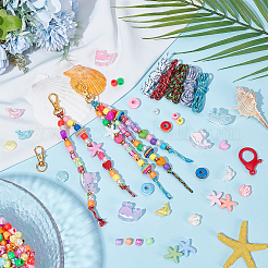 Ocean Theme DIY Keychain Making Kits&nbsp;DIY-SP0007-56
