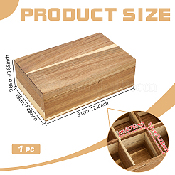 8 Grids Wooden drawer-Style Storage Boxes with Magnetic Lid for Tea Bags&nbsp;AJEW-WH0886-58