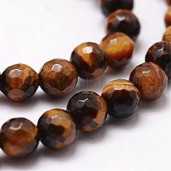 Natural Tiger Eye Beads Strands&nbsp;G-D840-39-4mm