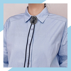 2Pcs 2 Colors PU Leather Lariat Necklace&nbsp;NJEW-GF0001-15