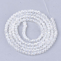 Electroplate Glass Beads Strands&nbsp;EGLA-T013-04-M