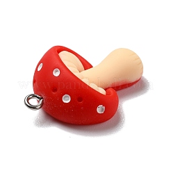 Autumn Theme Opaque Resin Pendants&nbsp;RESI-D055-027P
