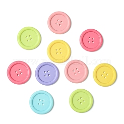 60Pcs 6 Colors Acrylic Buttons&nbsp;BUTT-CJ0001-03