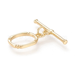 Brass Toggle Clasps&nbsp;KK-M108-F01