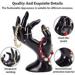 Plastic Mannequin Hand Jewelry Display Holder Stands&nbsp;RDIS-WH0009-013A-WH