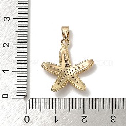 Brass Micro Pave Clear Cubic Zirconia Pendants&nbsp;KK-B138-05G