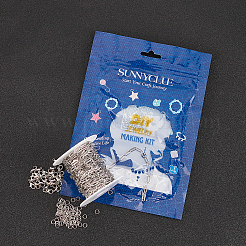 DIY Paperclip Chain Jewelry Making Kits&nbsp;DIY-SC0014-50P