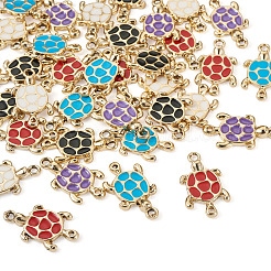 40Pcs 5 Colors Zinc Alloy Enamel Connector Charms&nbsp;ENAM-YS0001-08