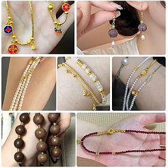 80Pcs 8 Styles Brass Spacer Beads&nbsp;KK-BBC0025-81