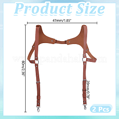 PU Leather Body Harness for Men&nbsp;AJEW-WH0816-616