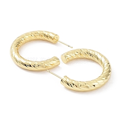 Rack Plating Brass Round Stud Earrings&nbsp;EJEW-B027-18G