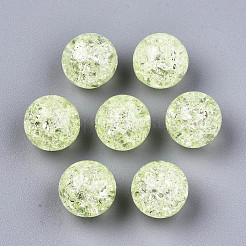 Transparent Crackle Acrylic Round Beads Strands&nbsp;LS-CCG-R002-12mm-07