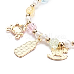 Colorful Alloy Enamel Cute Charms Bracelet&nbsp;BJEW-JB08661-05