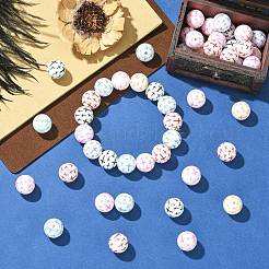 Round with Cross Food Grade Eco-Friendly Silicone Focal Beads&nbsp;SIL-CJC0007-15