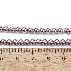 Electroplated Shell Pearl Beads Strands&nbsp;X-BSHE-G041-4mm-02