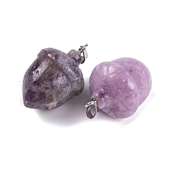 Natural Lepidolite Pendants&nbsp;G-Q172-08P-04