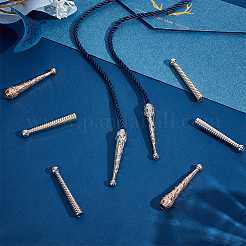 8Pcs 4 Style Alloy Cord Ends&nbsp;FIND-ME0001-09