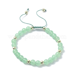 Natural & Dyed Malaysia Jade Braided Bead Bracelets&nbsp;BJEW-JB09987