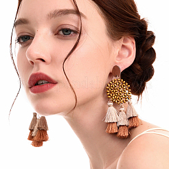 Coconut Brown Wood Stud Earring Findings&nbsp;EJEW-CJC0001-12