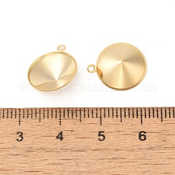 Ion Plating(IP) 304 Stainless Steel Pendant Pointed Back Rhinestone Settings&nbsp;STAS-U025-05D-G
