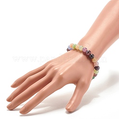 8.5MM Imitation Gemstone Glass Round Beads Stretch Bracelet for Women&nbsp;X-BJEW-JB07415
