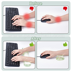 2Pcs 2 Styles Silicone Mouse Wrist Rests & Keyboard Mat&nbsp;AJEW-NB0008-30A