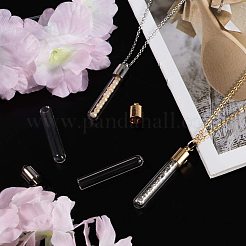 Glass Bottle Pendants&nbsp;GLAA-PH0007-48P
