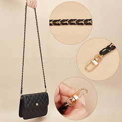 PU Leather & Alloy Bag Chain&nbsp;FIND-WH0040-16A
