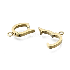 304 Stainless Steel Fold Over Clasps&nbsp;STAS-H233-05G