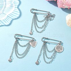 3Pcs Alloy Charms Kilt Pins Brooch&nbsp;JEWB-BR00194