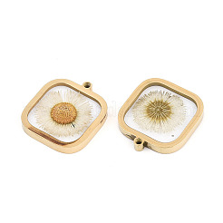 304 Stainless Steel Epoxy Resin Pendants&nbsp;STAS-T072-35