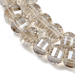 Electroplate Transparent Glass Beads Strands&nbsp;EGLA-B011-08A-PL03