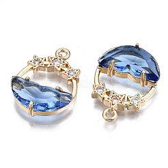 Faceted Transparent Glass Pendants&nbsp;GLAA-T020-18A