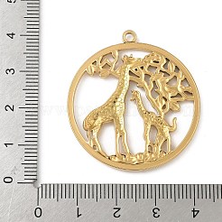 304 Stainless Steel Giraffe Pendants&nbsp;STAS-S186-07A-G