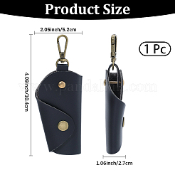 1Pc Vintage PU Leather Key Packing Bags with Alloy Clasps&nbsp;ABAG-GL0001-06A