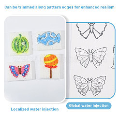 12Pcs 3 Styles Wood Pulp Cotton Magic Foam Texture Painting Paper&nbsp;DIY-CA0008-36