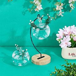 Glass Hanging Hydroponic Vases&nbsp;AJEW-WH0752-090B