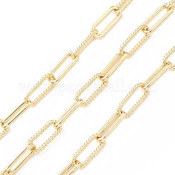 Rack Plating Brass Paperclip Chains&nbsp;CHC-K013-06B