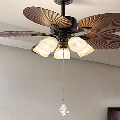 2Pcs Glass Charms Ceiling Fan Pull Chain Extenders&nbsp;HJEW-LP00053