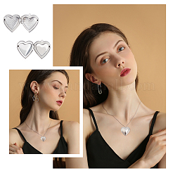 16Pcs 2 Style 316 Stainless Steel Locket Pendants&nbsp;STAS-DC0002-69