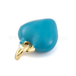 Rack Plating Brass Enamel Pendants&nbsp;KK-P269-10G-03